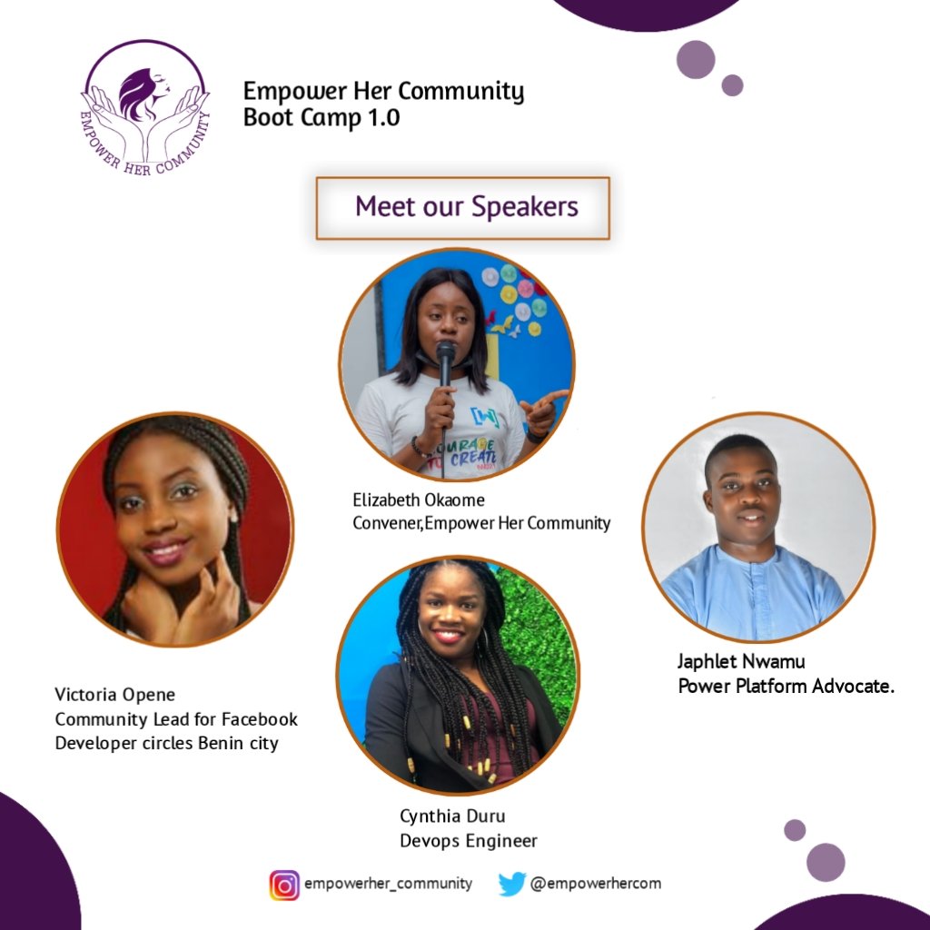 empowerhercom's tweet image. Meet our amazing speakers, who made the launch an interesting and memorable one @EOkaome @ceceteras02 @japhletnwamu @OpeneVictoria . Thank you for coming tro 🙌🙌🙌
#EmpowerHer 
#WomenInTech 
#MidTowntechHub