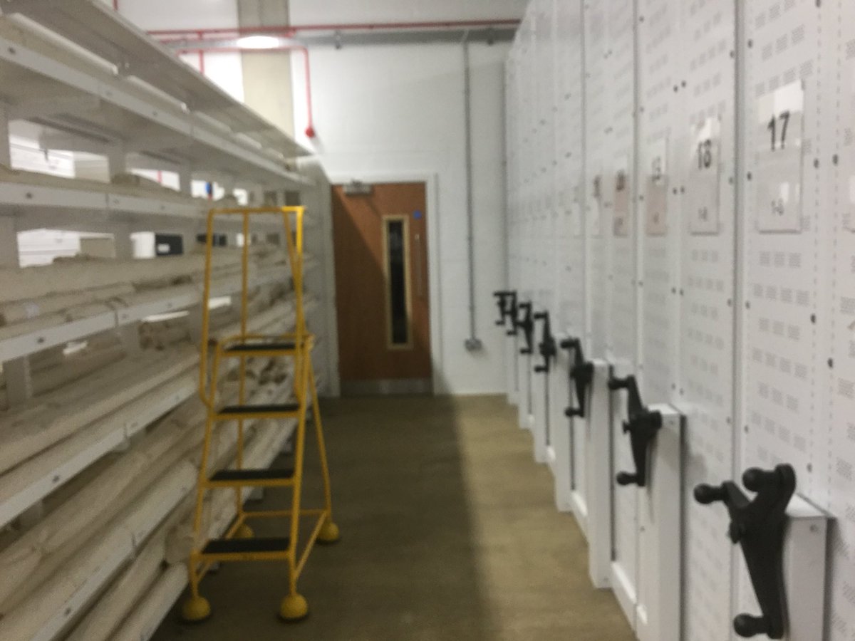 HilCoxCondron's tweet photo. There are SEVEN MILES of shelving at @CambsArchives - and every box, folder and roll has itโs own barcode ... the first local authority to be wholly barcoded. #barcoderevolution
@CambsCC @cambslib #archives #heritage https://t.co/tEd9tsFLQR