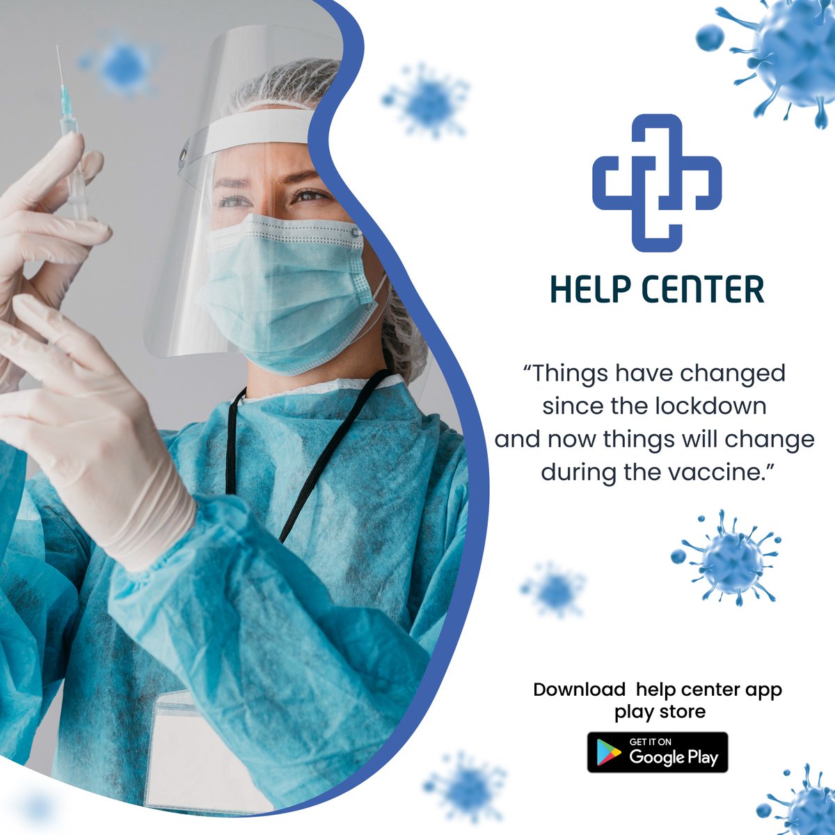 HelpCen56447707's tweet photo. Things have changed since the lockdown and now things will change during the vaccine.
#helpcenterapp #lockdown  #vaccine  #CovidIsNotOver #covidvacccine #vaccinatedandhappy #DeltaPlus  #Delta  #DeltaVariant  #protect #protection  #medical #medicalstore #MedicareForAll https://t.co/fuNv6W8nwX