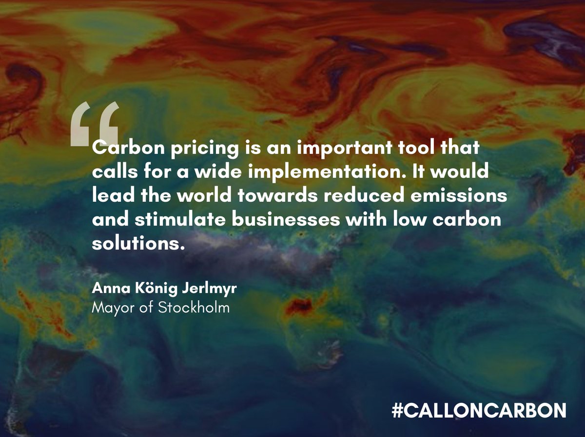 Climate mitigation needs a major ramp-up of low-carbon investments. An effective carbon price is a key tool for this. Join leaders supporting carbon pricing here: calloncarbon.com/join/ #calloncarbon