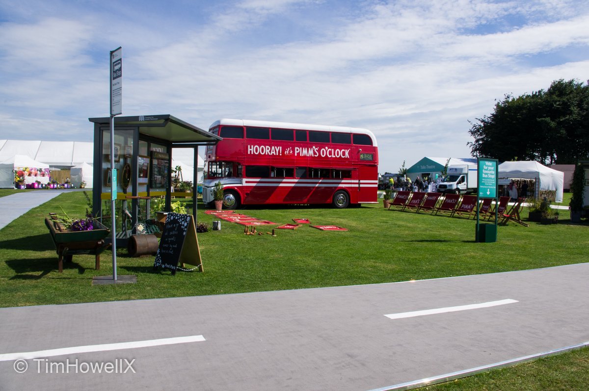 TimHowellX's tweet photo. #CountdownToTatton #RHSTatton 8 days to go. It was great to see 2017 & 2018’s Bus Stop Boulevard sponsored by @OfficialTfGM who provided all the bus stops which were then decorated by various community groups. https://t.co/SzDr4H6uXS