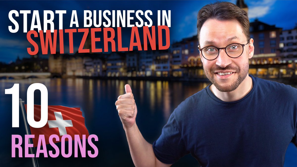 I recently moved to Zürich, Switzerland to start a business 🇨🇭

Here are 10 reasons why you should consider doing the same 👇🧵
