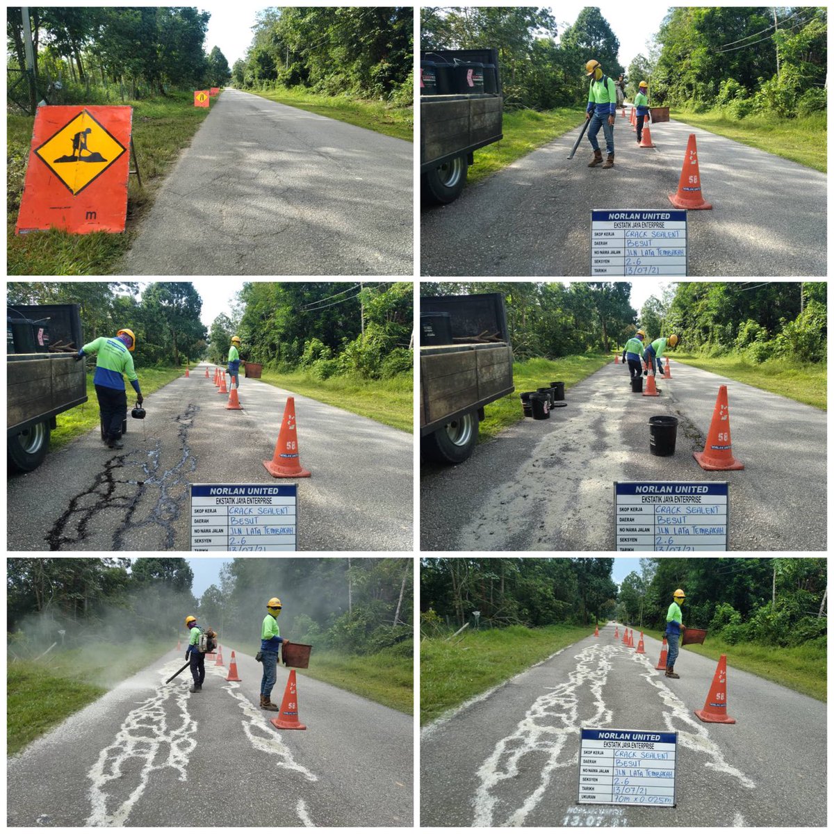 AHTNU_Area3's tweet image. Info 13/07/2021

Jalan Lata Tembakah

Team R01  #Besut
kerja-kerja Crack Sealing

Selamat dan selesa👍🏻

#ThisIsBesut
#TSRM
@JKRTerengganu
⁦@jkrbesut⁩