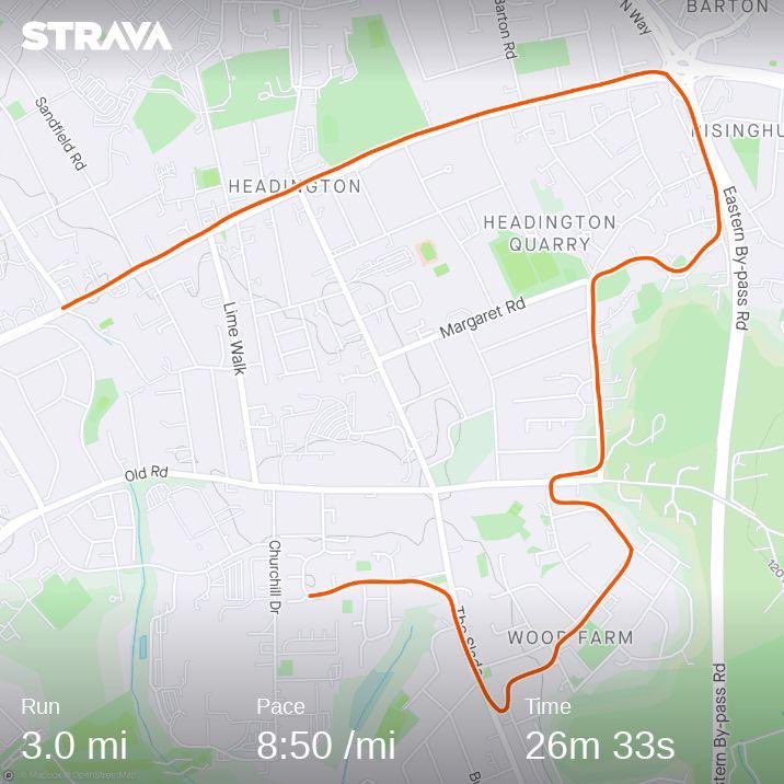 OxfordLordMayor's tweet photo. Starting to step up the pace on shorter runs, admittedly struggling. #3miles✅ #GettingThereTogether #wellbeing #halfmarathontraining #movewithmayormark #run https://t.co/YlYKK8oSle