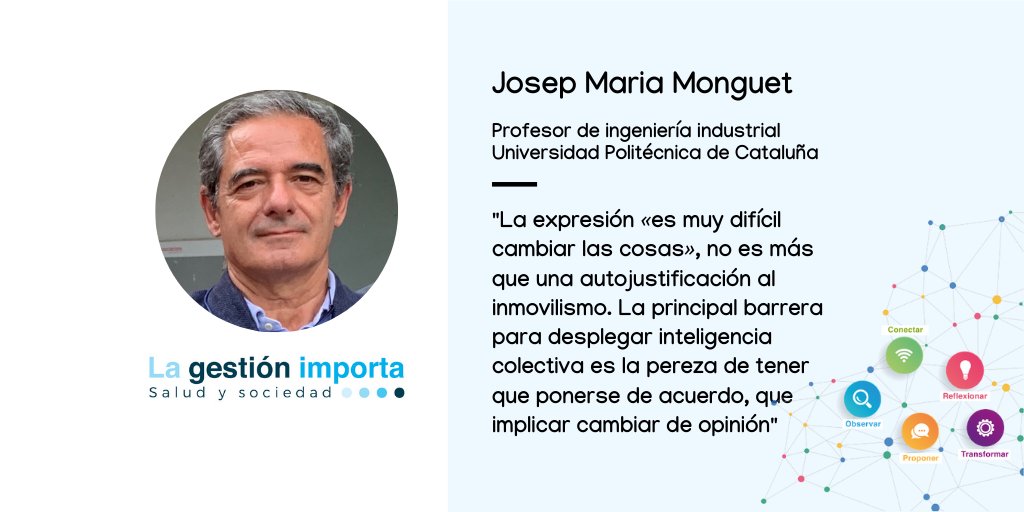 "La expresión «es muy difícil cambiar cosas» es una autojustificación al inmovilismo. La barrera para desplegar inteligencia colectiva es la pereza de tener que ponerse de acuerdo, que implica cambiar de opinión"

Por <a href="/JM_Monguet/">JM Monguet</a> en #Lagestiónimporta 

👉 bit.ly/3yUAiBJ