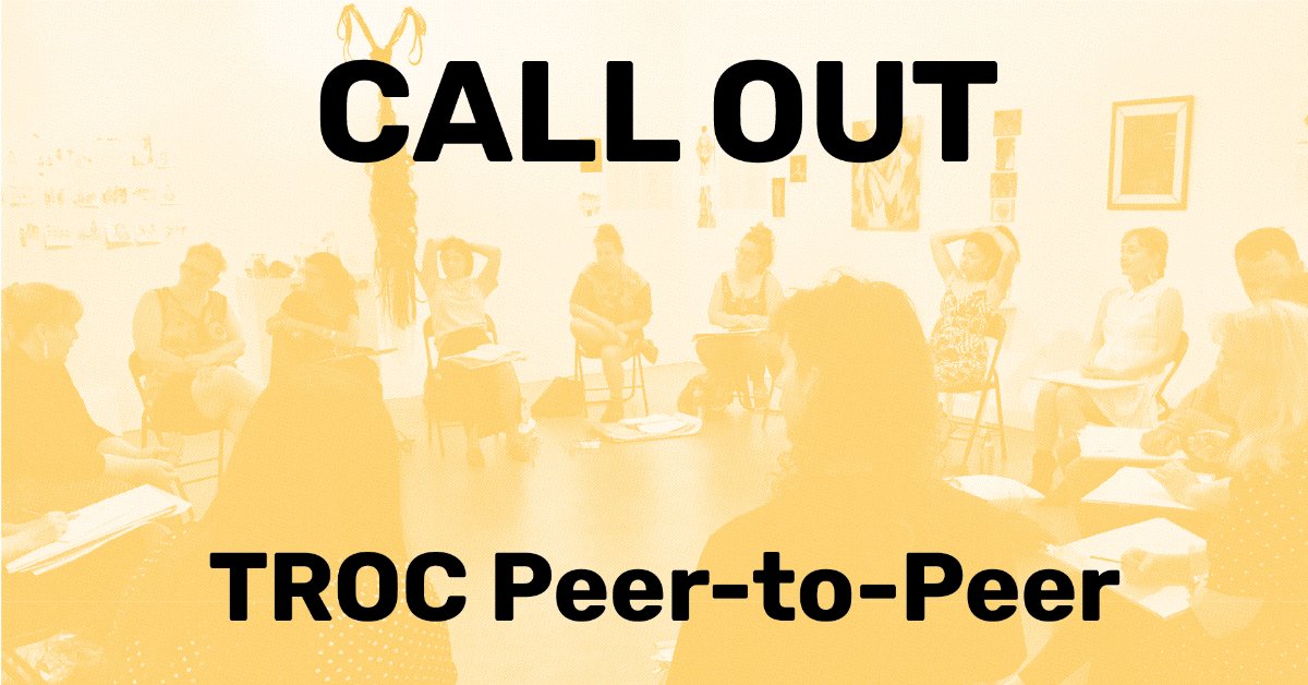 Call Out for Participants: TROC Peer-to-Peer  - mailchi.mp/eb4a2dc77ced/t…
