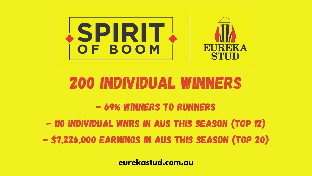 👩‍🎤Bohemian Boom 💥 wins at Sunshine Coast to give the stallion his 200th individual winner 👏🏼👏🏼 Well done to First Light Racing and Robert Heathcote.
