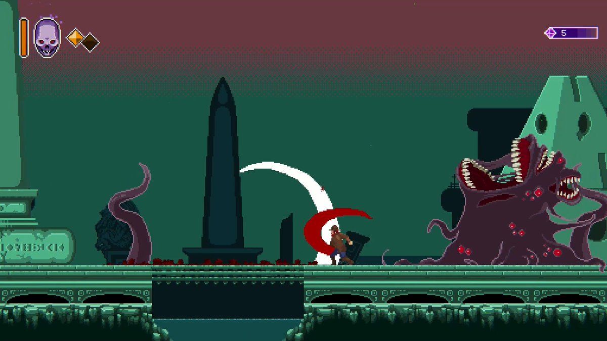 Sleepy_CatGames's tweet photo. Here are some pictures of the game ๐๐๐
#pixel #pixelart #pixelartgame #8bit #lovecraft #Cthulhu #fantasy #indiegame #game #unity #videogames #gamedesign #unitygames #games #steam #steamgames #madewithunity #unitygames2021 #gameart #retrogaming #gamedev #metroidvania https://t.co/VGv1U8Ms50