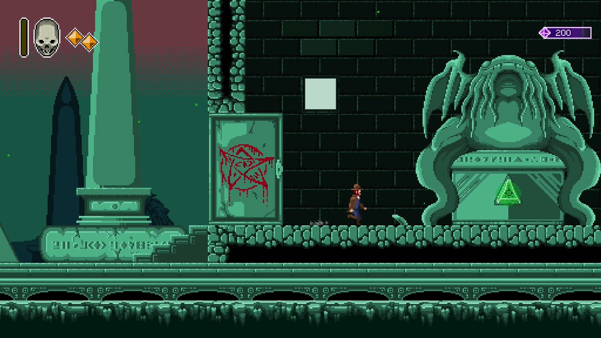 Sleepy_CatGames's tweet photo. Here are some pictures of the game ๐๐๐
#pixel #pixelart #pixelartgame #8bit #lovecraft #Cthulhu #fantasy #indiegame #game #unity #videogames #gamedesign #unitygames #games #steam #steamgames #madewithunity #unitygames2021 #gameart #retrogaming #gamedev #metroidvania https://t.co/VGv1U8Ms50