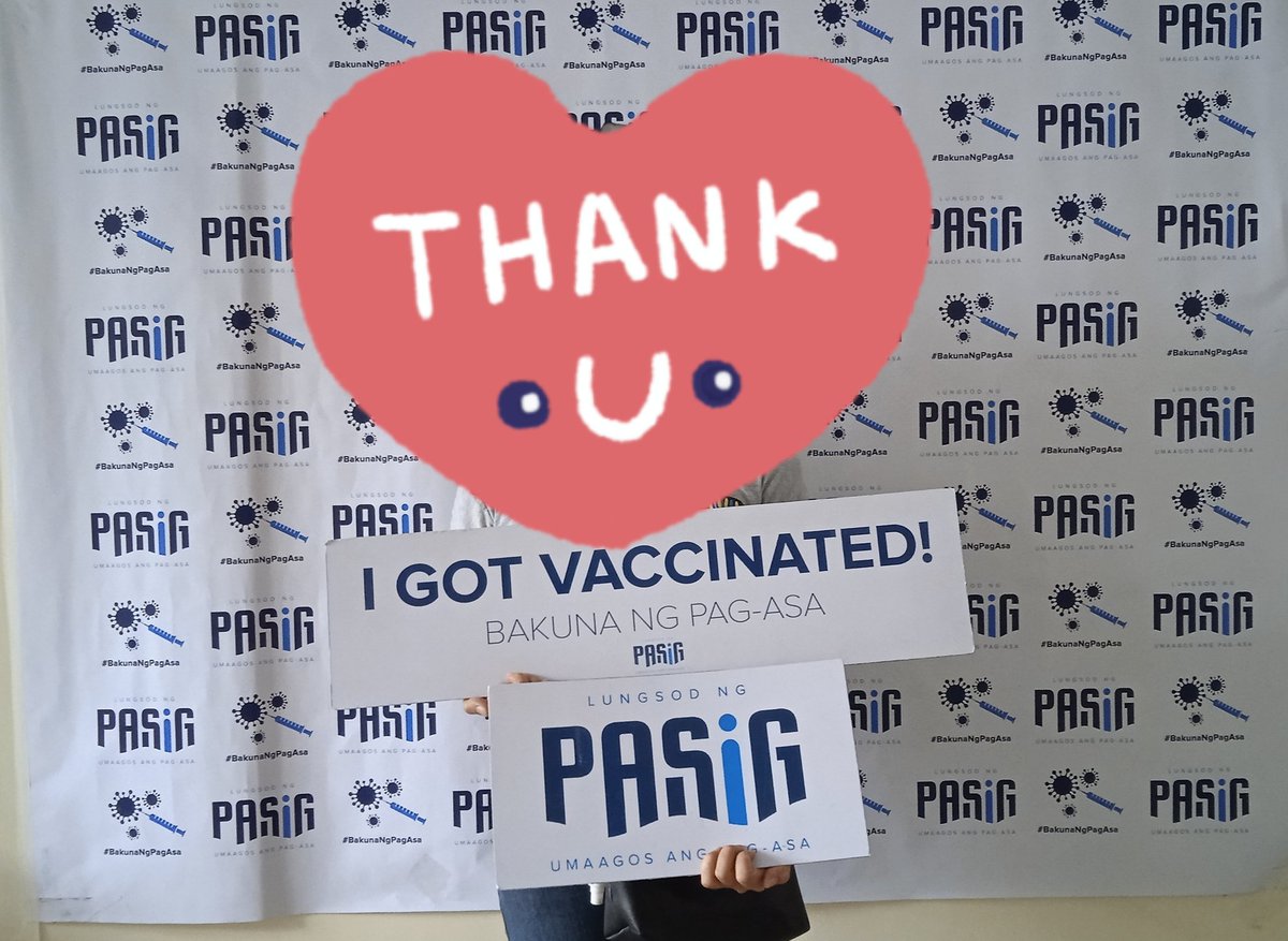 GGAsher88's tweet photo. #1stdosedone
#PfizerBiontech 
#PasigCity https://t.co/5OPxRZNVGK