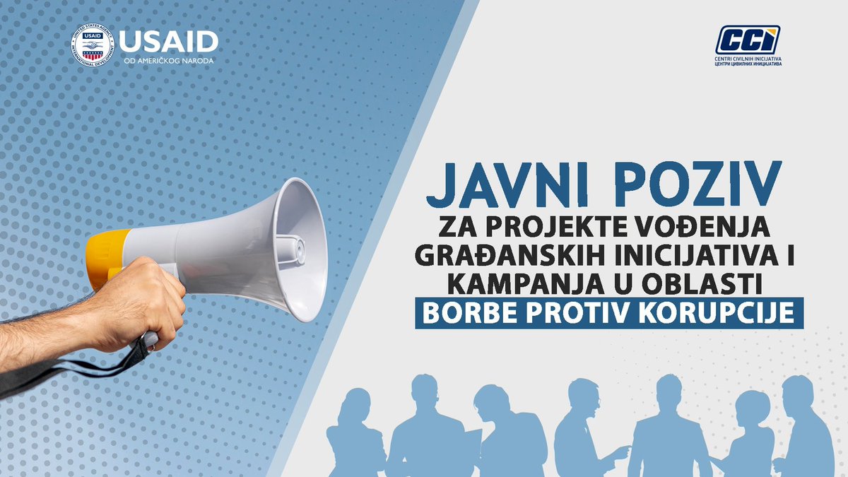 euresurs's tweet photo. 📣 Javni poziv za projekte usmjerene na borbu protiv korupcije: POVEĆAN IZNOS VRIJEDNOSTI LOKALNIH PROJEKATA

Više informacija na ➡ https://t.co/osonq2G304 https://t.co/hh1AZkzLVZ