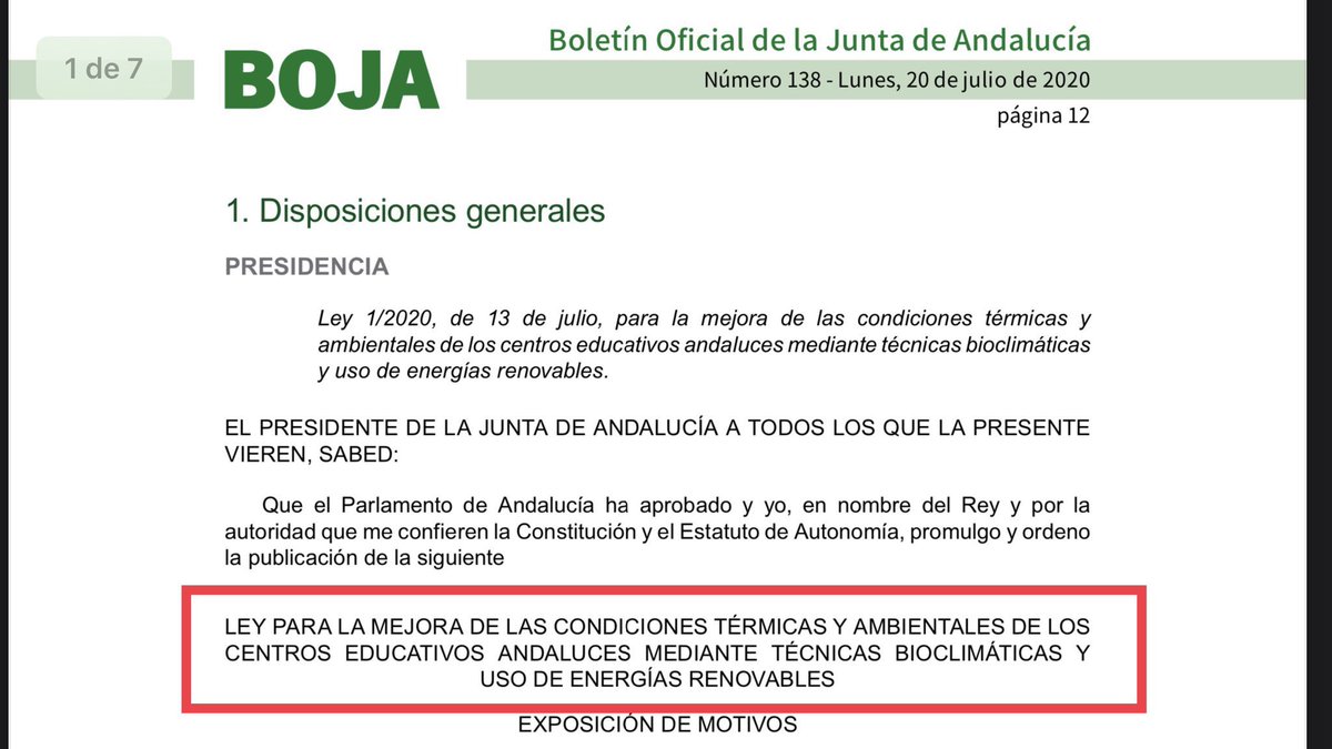 Hoy se cumple 1 año de esta Ley.
Hoy se cumple también un año sin que:
<a href="/JuanMa_Moreno/">Juanma Moreno</a>
@javierimbroda 
@JuanMarin_Cs 
hayan hecho nada por cumplirla.

Tocará cumplir otro #30S … … … 
#AulasSiSaunasNo