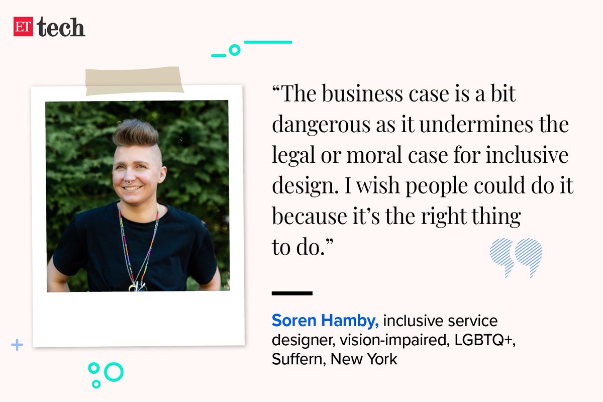 The business case for inclusive design is unhealthy, though, just like it is wrt mental health and its correlation with productivity at work. @sorenfyi says business case undermines legal and moral aspects.