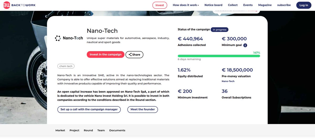 Donato Giovannelli (@d_giovannelli) on Twitter photo 10 years ago I've started an adventure with Andrea Giovannelli <a href="/pbarcalal/">Patricia Barcala D.</a> & Valerio Alessi. We dreamed of manufacturing innovative materials for a better future. <a href="/ItalNanoTech/">Nano-Tech</a> today is a fast growing technological company, and now you can invest in it!
backtowork24.com/online-campaig… 10 years ago I've started an adventure with Andrea Giovannelli <a href="/pbarcalal/">Patricia Barcala D.</a> & Valerio Alessi. We dreamed of manufacturing innovative materials for a better future. <a href="/ItalNanoTech/">Nano-Tech</a> today is a fast growing technological company, and now you can invest in it!
backtowork24.com/online-campaig…