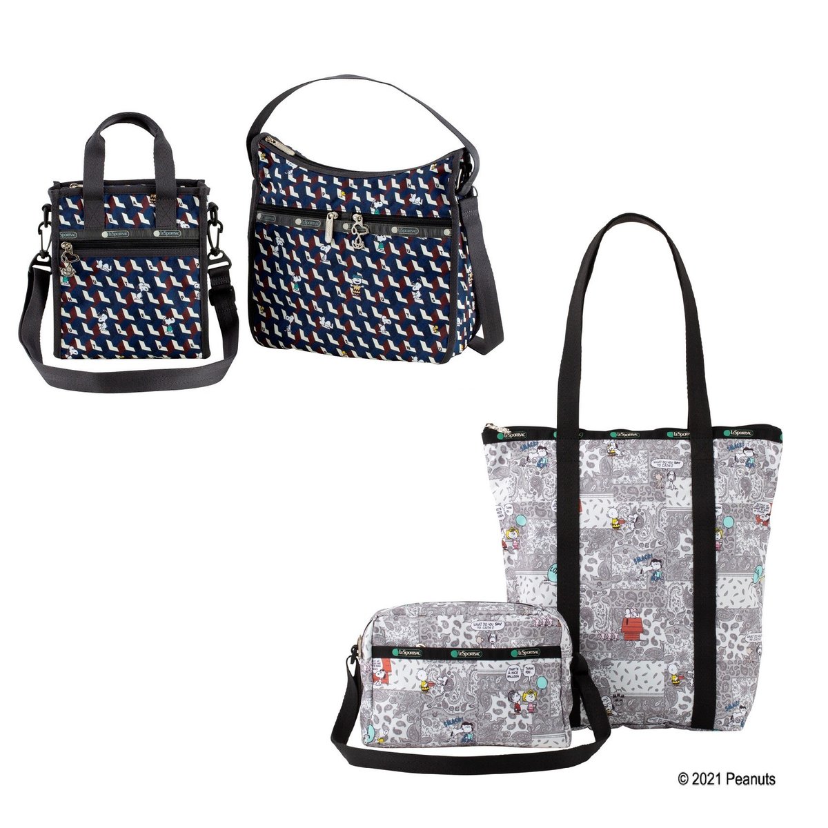 そごう大宮店 S Tweet Lesportsac Peanuts 日本限定発売 7月14日 水 発売 1階 ハンドバッグ売場 レスポートサック Lesportsac Peanuts をテーマに スヌーピーと仲間たちがレスポートサックのお気に入りバッグを持ったアートなどオリジナリティーあふれる