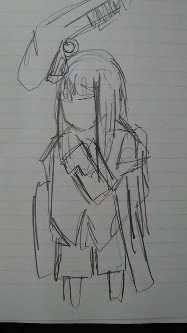 #このタグを見た人はラフ画とその完成絵を見せる 