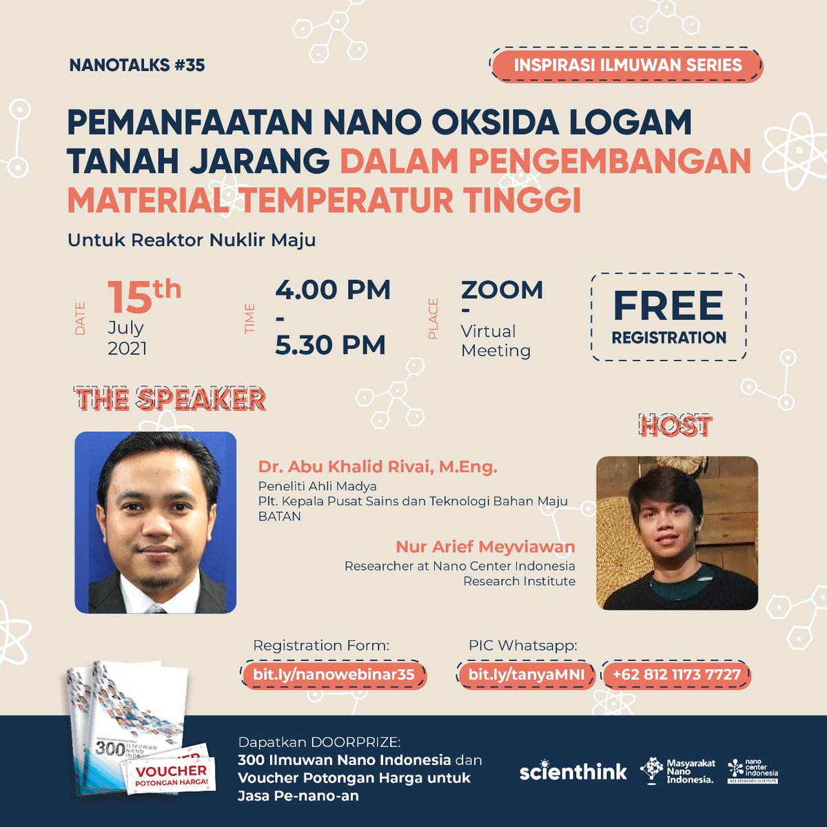 CenterNanoID's tweet photo. Nano Talks #35
Pemanfaatan Nano Oksida Logam Tanah Jarang Dalam Pengembangan Material Temperatur Tinggi

https://t.co/NhfAvyNFXy

#webinar #seminaronline #nanotalks #scienthink #nanooksida #material https://t.co/GWybfpNj5I https://t.co/ybJlQR7WHy