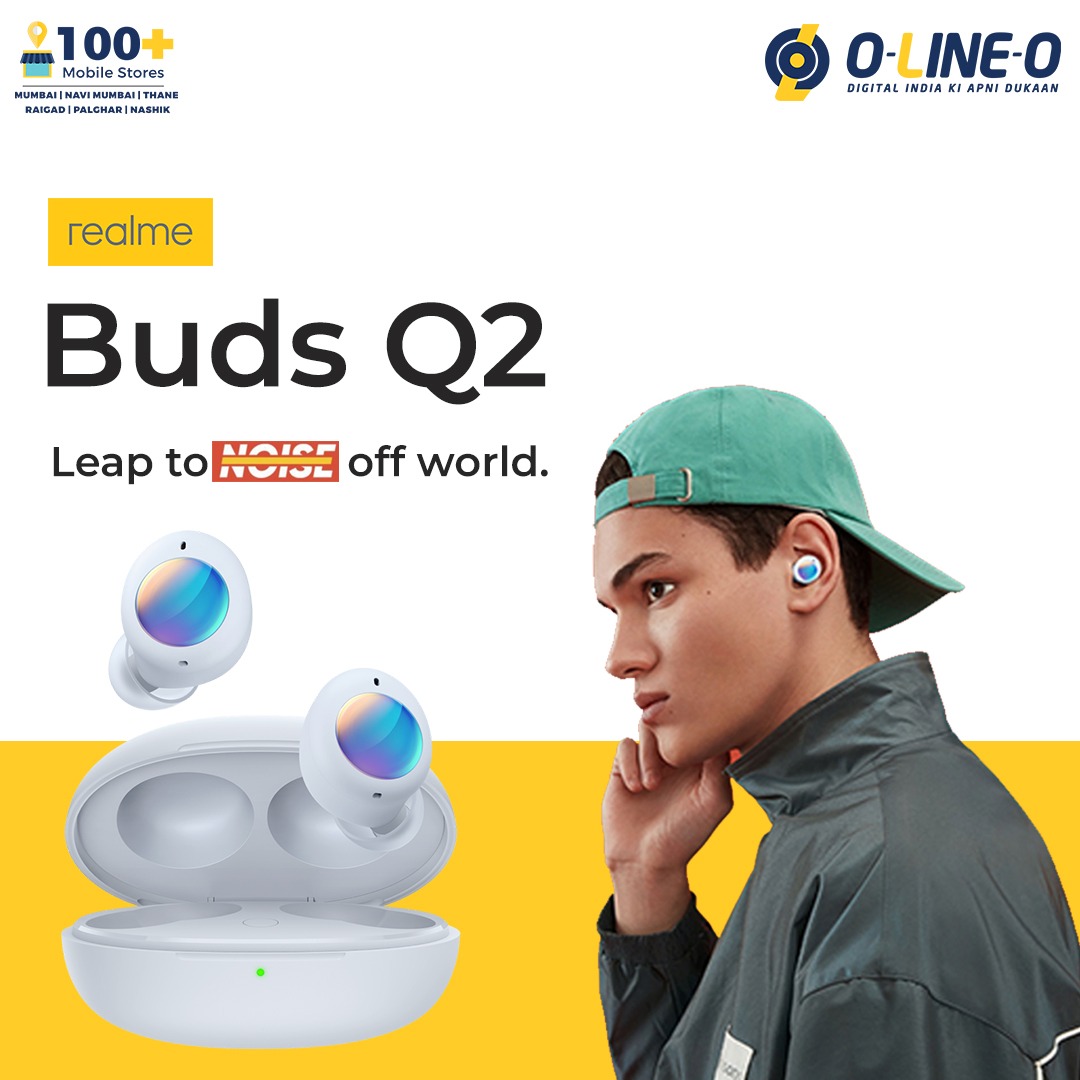 For smoother gaming experience and longer binging hours tune into the new Realme Buds Q2

#RealmeBudsQ2 #ANC #ActiveNoiseCancelling #TWS #Buds #olineo 
#Mumbai #NaviMumbai #Thane #Raigad #Nashik