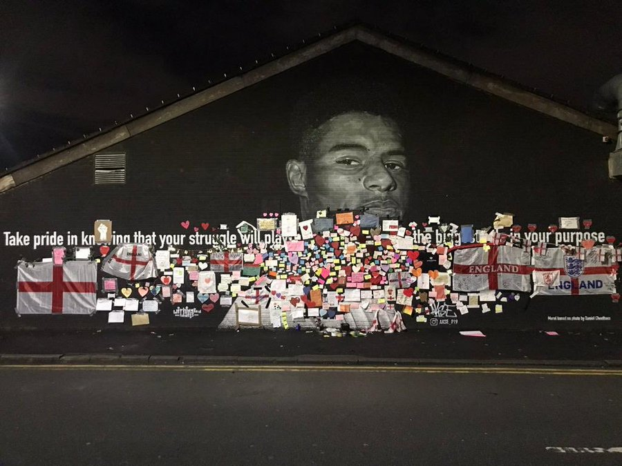 AngelaRayner's tweet photo. "I'm Marcus Rashford, 23-year-old black man from Withington and Wythenshawe, South Manchester. If I have nothing else I have that."

🐝🐝🐝❤️❤️❤️ https://t.co/q5q9QQnzC1