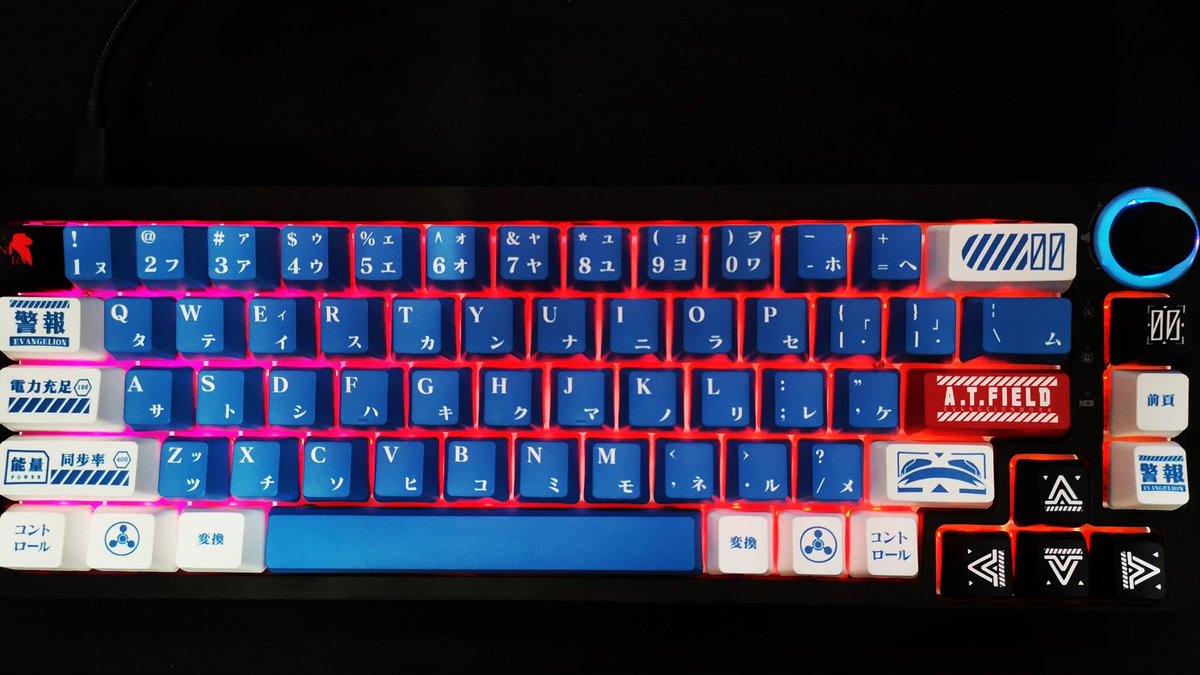 Anjerasu's tweet photo. Hey @Ikubaru_sama check out my New Rei Ayanami mechanical keyboard build ๐ #evangelion #reiayanami #tm680 #keyboard https://t.co/TrCKPkiF9l