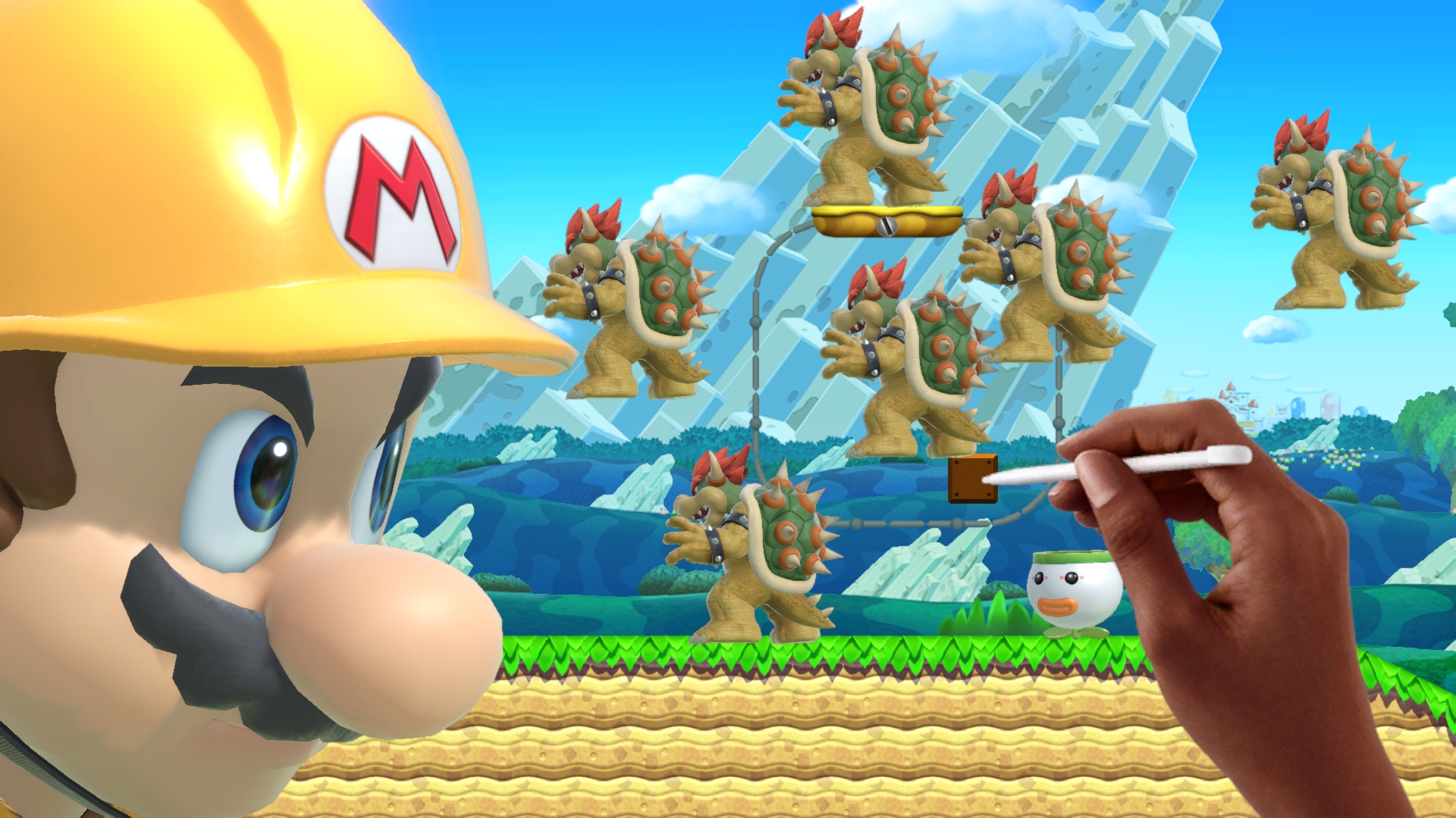 【非売品】スーパーマリオメーカー SUPER MARIO MAKER ポスター Super Mario Maker Nintendo 3DS Japanese Used Game Cartridge