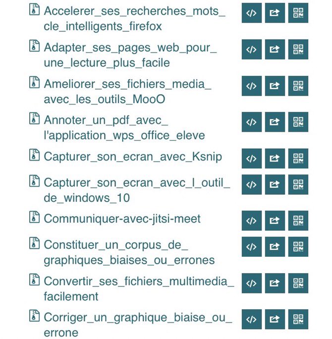 Voici 85 fiches pratiques sur les ressources et outils utiles aux enseignants par <a href="/reseau_canope/">Réseau Canopé</a> : créer une capsule, créer et diffuser des fichiers audio, Quizinière, Genially, Book-Creator, Films pour enfants...continuite-pedago.canoprof.fr/eleve/Fiches_P…