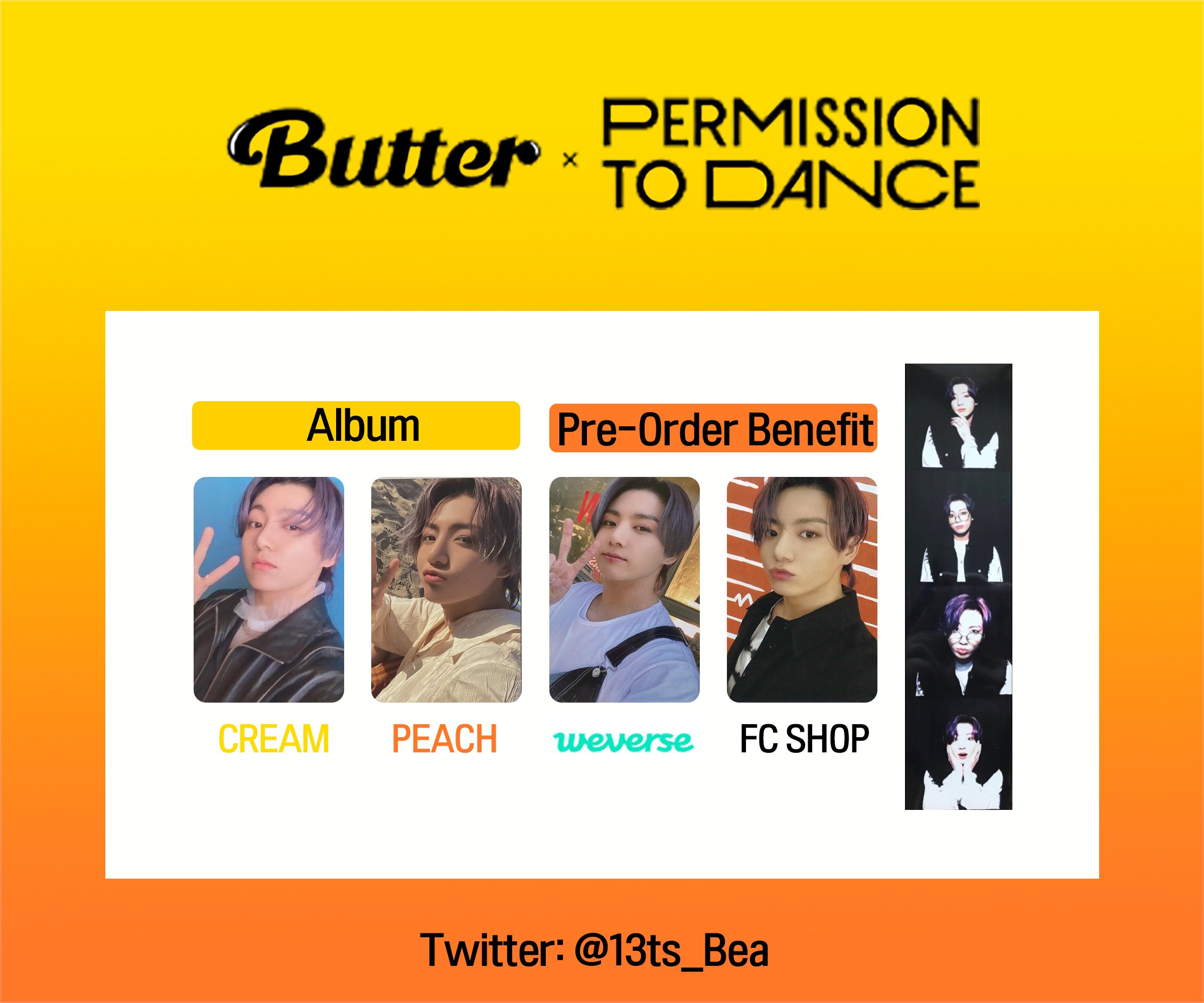 BTS Butter グク トレカセット
