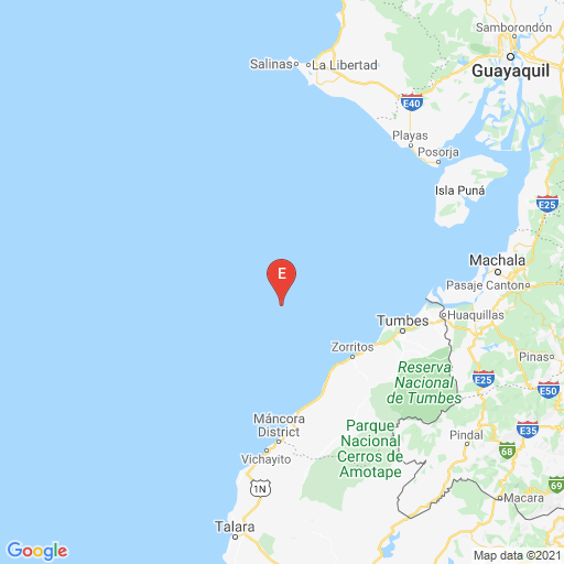 IGecuador's tweet photo. #SISMO ID: igepn2021nplt Revisado 2021-07-13 05:57:29 TL Magnitud:3.64 Profundidad: 16.52 km, a 89.79km de Huaquillas,El Oro,Latitud: -3.4296 Longitud:-81.0299 Sintio este sismo? Reportelo! en https://t.co/a9QIrLx7wc https://t.co/V8STItViyr