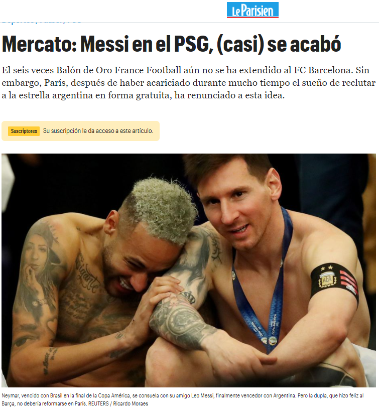 elchiringuitotv's tweet photo. 🗞️🇫🇷 LE PARISIEN:

🚨 MESSI AL PSG, (casi) DESCARTADO

¡Vente a #SportPlus en nuestro Twitch! https://t.co/uy59B6tvAR https://t.co/Lpe7mXFPpw
