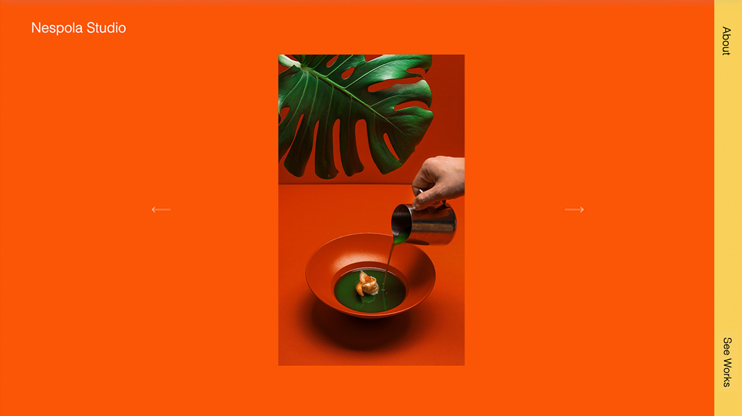 A screenshot of a Wix template for an artist.