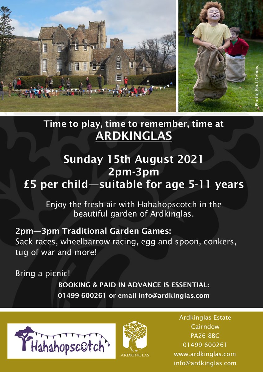 Saturday 15th August, booking essential 😃

<a href="/Ardkinglas/">Ardkinglas Estate</a> 
<a href="/wildaboutargyll/">Wild About Argyll | Scotland’s Adventure Coast</a>  

#thingstodowithkids
#summerholidayfun
#myargyll