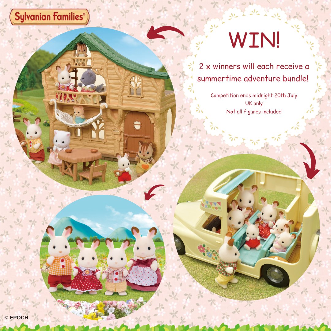 It’s staycation season! Who’s excited?
 
Our summertime staycation #competition will provide plenty of Sylvanian fun!
 
For the chance to #win this #prize, follow the below:
✔️RT this post
✔️FOLLOW us
✔️TAG a friend in the comments
 
T&amp;Cs available on request.