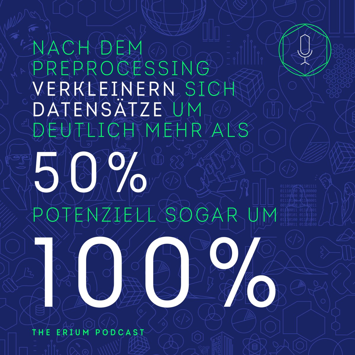 TheEriumPodcast's tweet image. Drei wichtige Tipps zum Thema #Preprocessing
1. Nach dem Preprocessing verkleinern sich Datensätze um mehr als 50%, potenziell sogar um 100%. Seid vorsichtig wenn ihr gesagt bekommt es gibt ein Haufen an #Daten, das heißt erstmal gar nichts!
Mehr Tipps gibt`s in den Kommentaren
