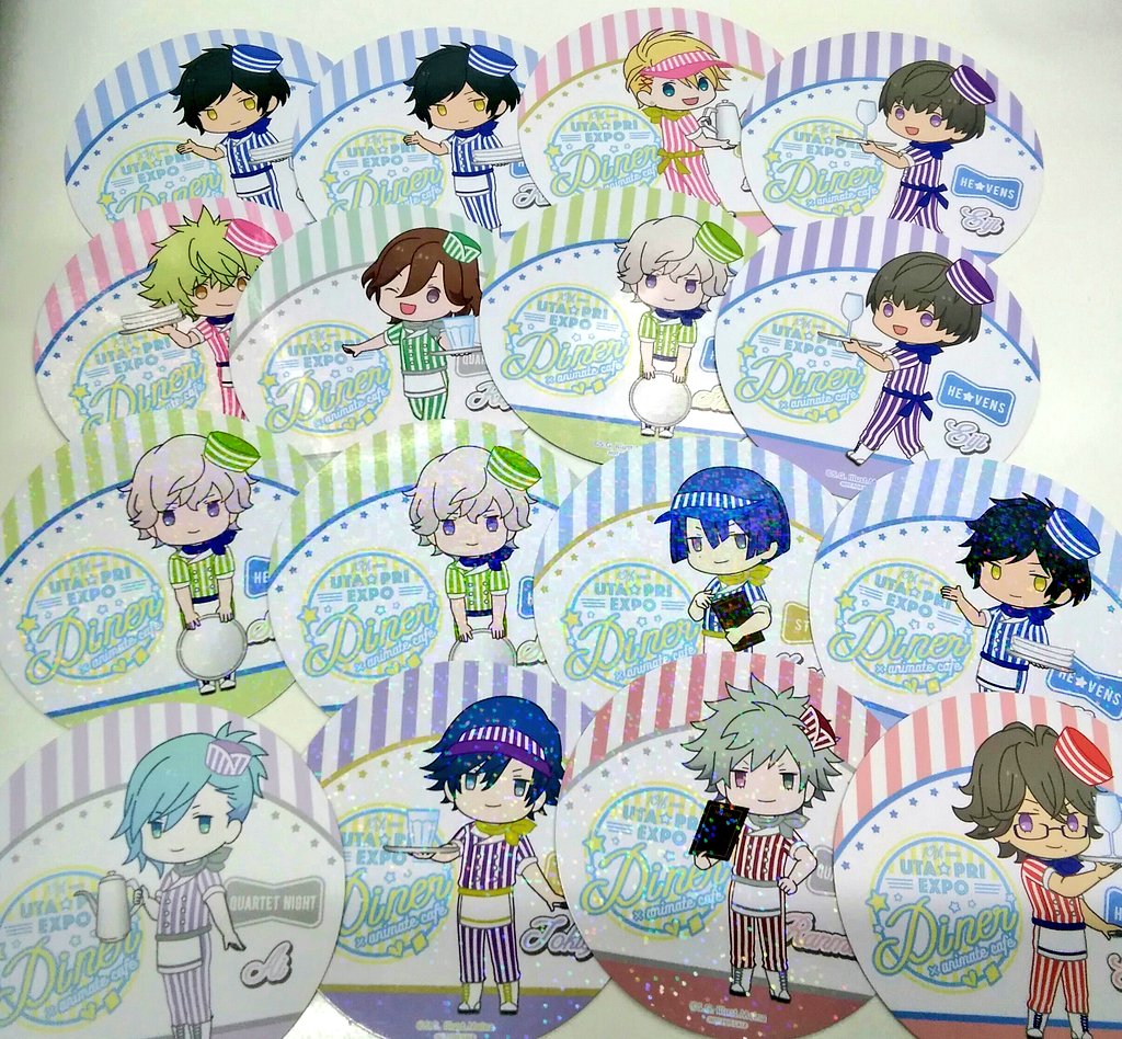 名古屋フロンティア館2階 ライブグッズ A Twitter 入荷情報 うたのプリンスさまっ より Uta Pri Expo 10th Anniversary アニメイトカフェ 缶バッジ アクリルキーホルダー アクリルスタンド コースターが入荷いたしました ウエイトレス姿がcute