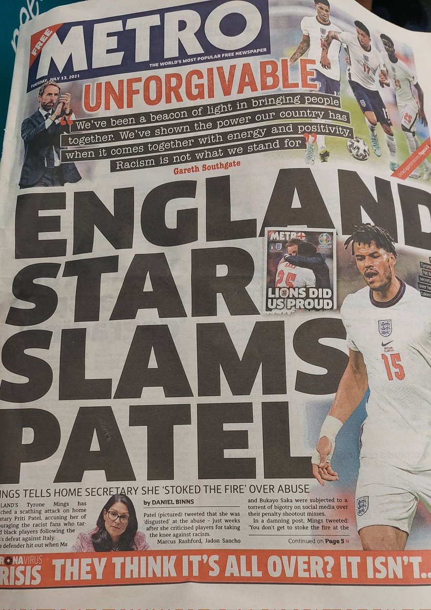 omarokai's tweet image. Great!! Read this @pritipatel and @BorisJohnson ...your racist hypocrisy is so transparent... Priti Patel ..your shameful behavior towards people of colour will never be forgotten....with your faux Thatcher voice.