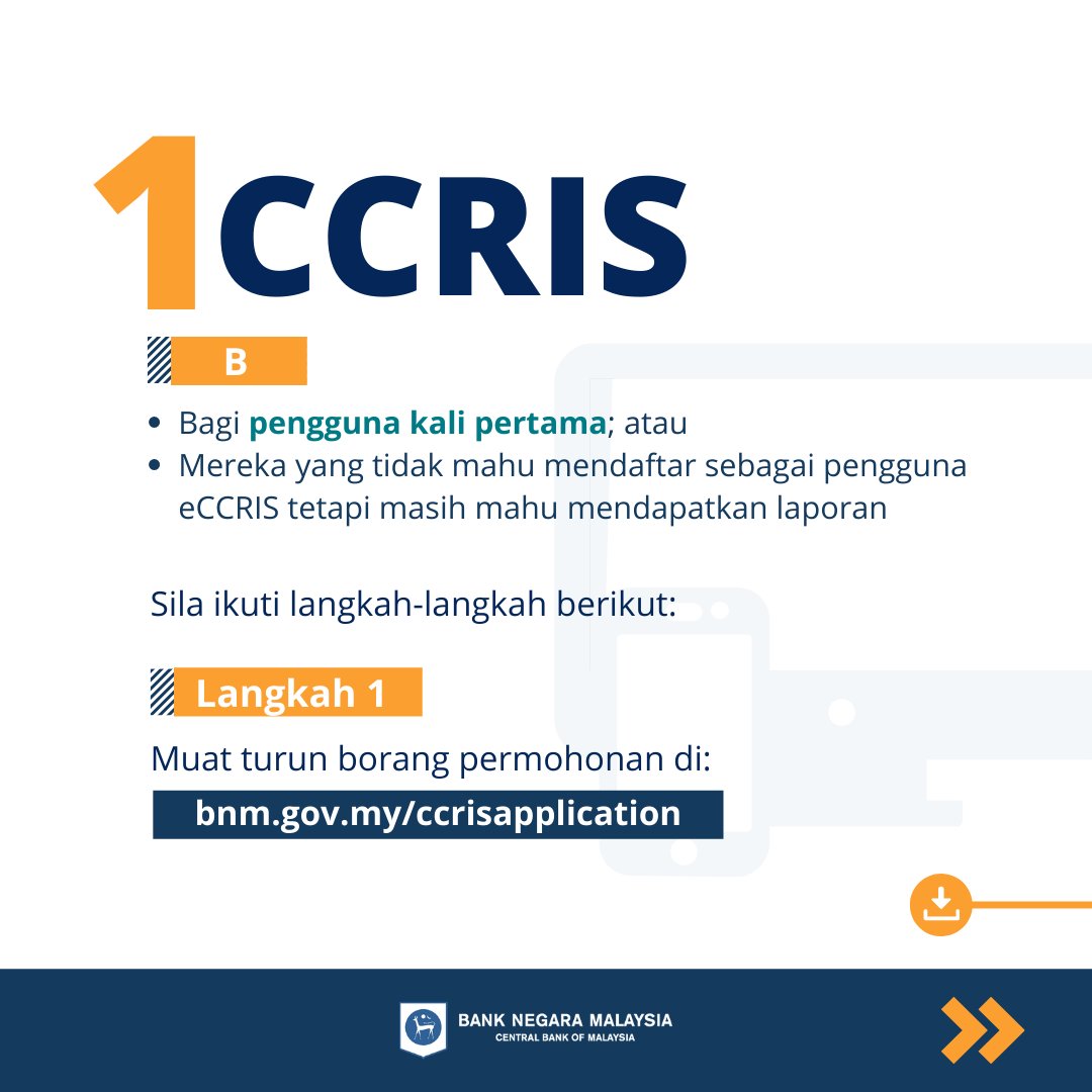 BNM_official's tweet photo. Ingin dapatkan laporan kredit anda ketika Perintah Kawalan Pergerakan (PKP), tetapi tidak pasti caranya? π€
Ketahui lebih lanjut dengan mengikuti langkah-langkah yang berikut!
#BNM #CCRIS #eCCRIS #CreditReport #LaporanKredit https://t.co/bi1ji5gd7z