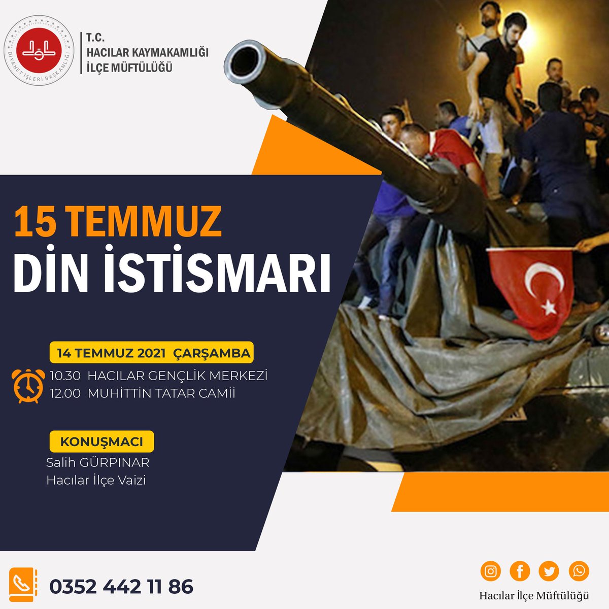 Hacılar İlçe Müftülüğü (@hacilarmuftuluk) on Twitter photo 