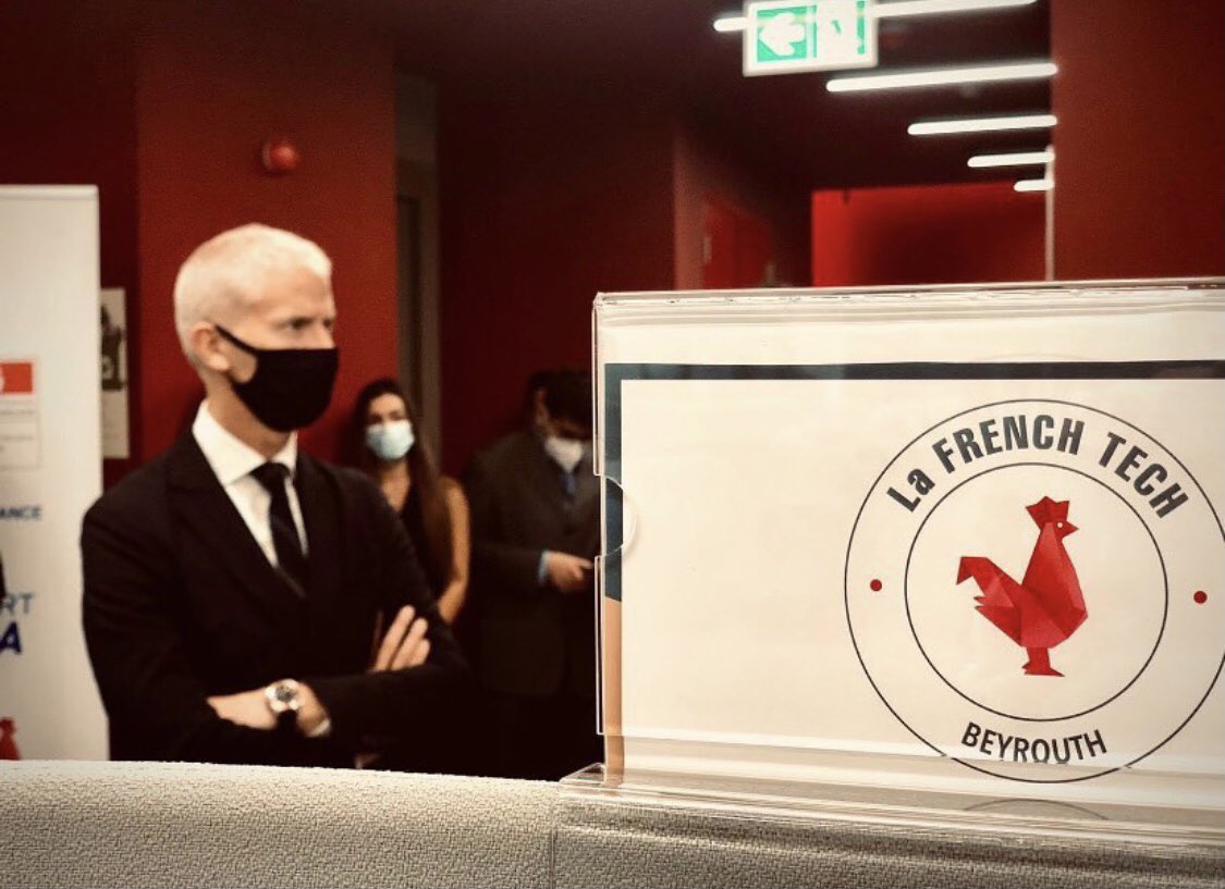 Passage de M. Franck Riester, Ministre délégué chargé du commerce extérieur et de l’attractivité. Merci pour votre engagement auprès du Liban. 🇱🇧🤝🇫🇷 

<a href="/LaFrenchTech/">La French Tech</a>
