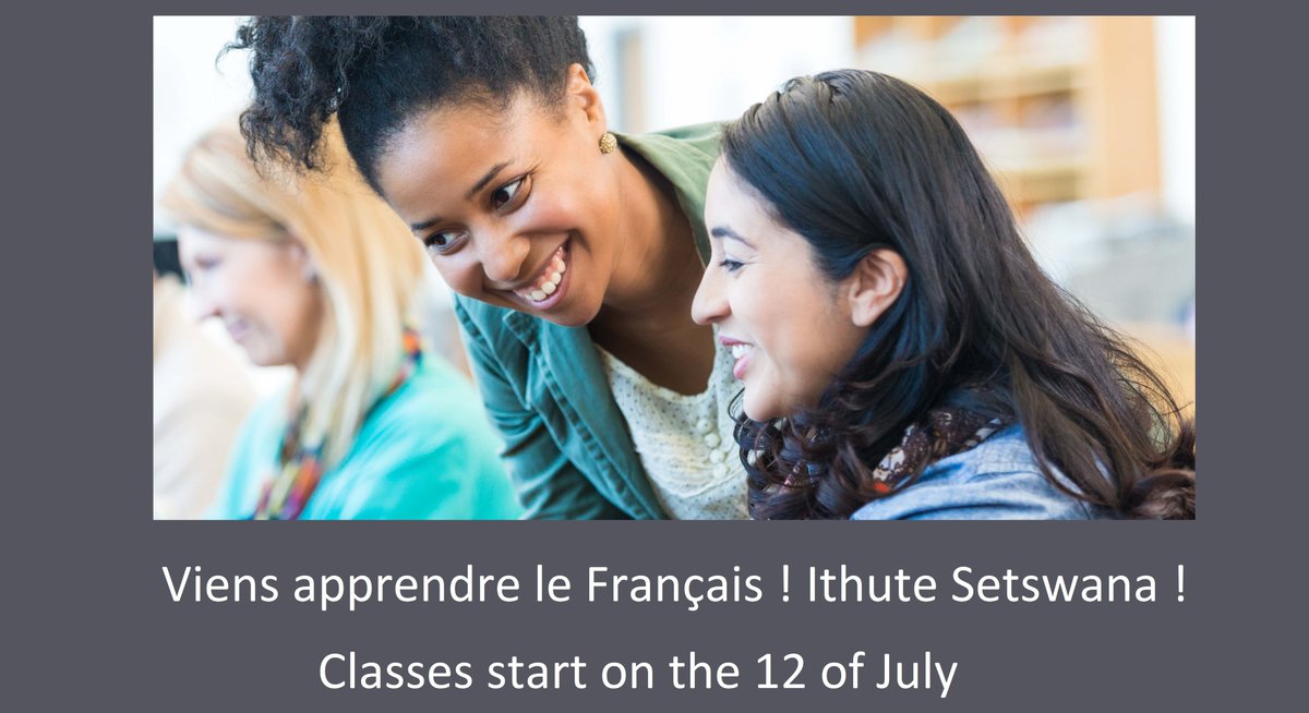 AFgaborone's tweet photo. 🤩Do you want to learn French or Setswana?👩🏫 Classes are starting ! 📝If you haven't done it yet, register today! They are few places available. 📞 Call 395 16 50!
#frenchisfun #Ilearnfrench #Setswana https://t.co/SLkD7MZAIs