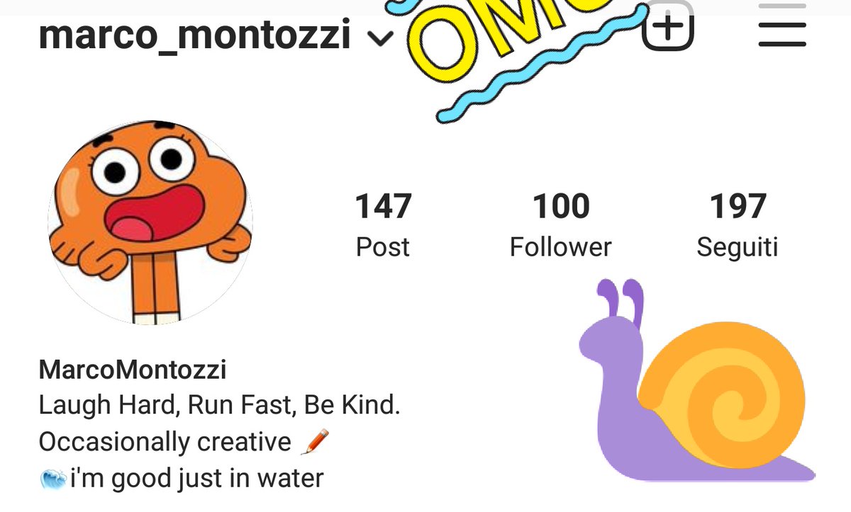 TBMT2's tweet photo. Ciao follower! È stata dura ma finalmente il mio profilo #instagram vanta ben 100 #followers! https://t.co/YzGufzXCBq