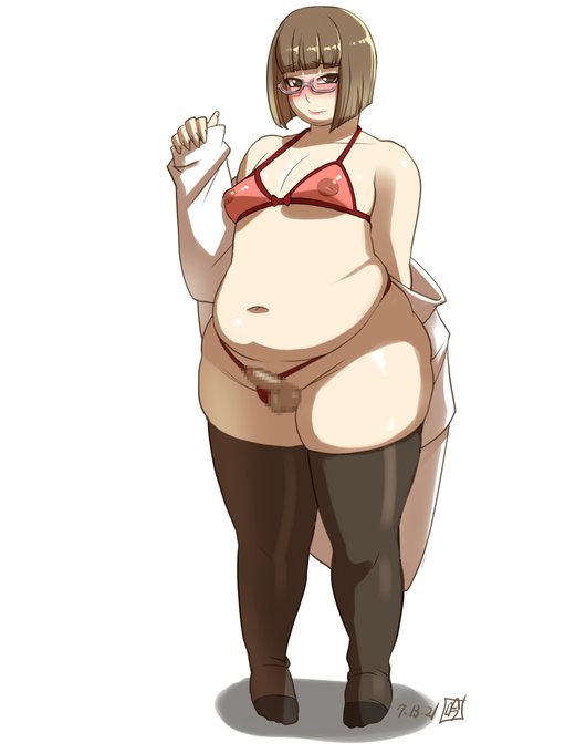 [R-18] 7月いい竿の日 #いい竿の日 #むちむち #男の娘 #眼鏡 #ぽっちゃり #メガネ #陥没乳首  