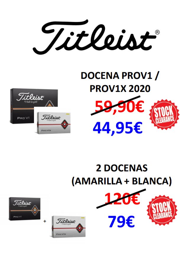 ¡Gran oferta! Titleist Prov1 / Prov1x 2020