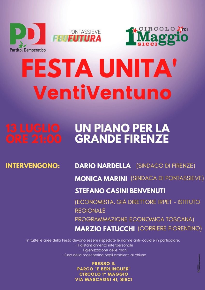 PdPontassieve's tweet photo. Stasera a #Sieci parliamo di un piano per la #GrandeFirenze con il Sindaco Metropolitano @DarioNardella, la Sindaca di #Pontassieve @MonicaMarini_fi e l'economista Stefano Casini Benvenuti. https://t.co/I5VqBTsGh0