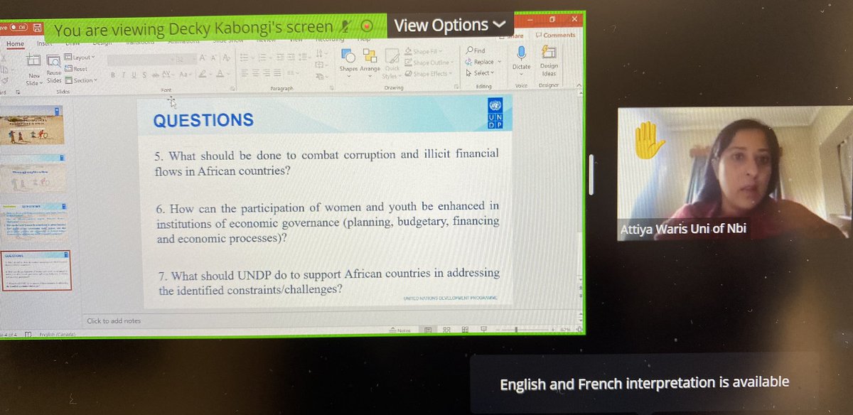 ‘#African experts are consistently left out of conversions especially at the international levels’ notes .@AttiyaWaris @ #reimagineafricanow .@UNDPgov #economicgovernance #Corruption #IFFs #Africa