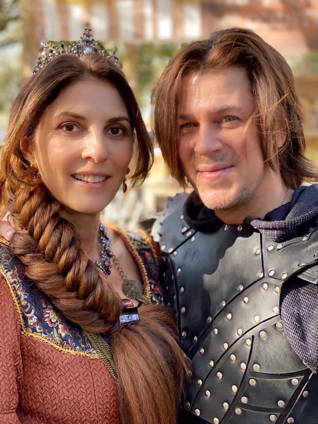 Ginabellman's tweet image. Had so much fun with @ChristianKane01 on this ep! His face when Sophie’s about to get on stage?😂 And his epic hero fight! ❤️