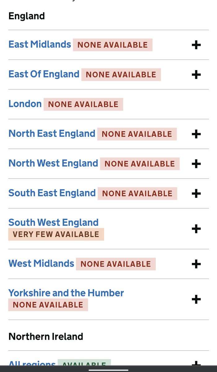 Natalie (@winegums) on Twitter photo Why is there no PCR Covid testing available <a href="/sajidjavid/">Sajid Javid</a> . Looks like we are ready for reopening on the 19th!! Why is there no PCR Covid testing available <a href="/sajidjavid/">Sajid Javid</a> . Looks like we are ready for reopening on the 19th!!