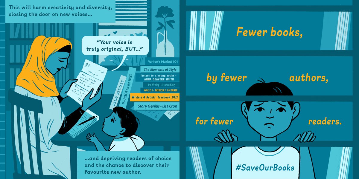 The government is consulting on damaging post-Brexit changes to copyright law. 

The plans will have devastating implications for authors, readers, publishers – and for the creativity and diversity of our industry. 

We enlisted illustrator Diana Dagadita to help us explain…