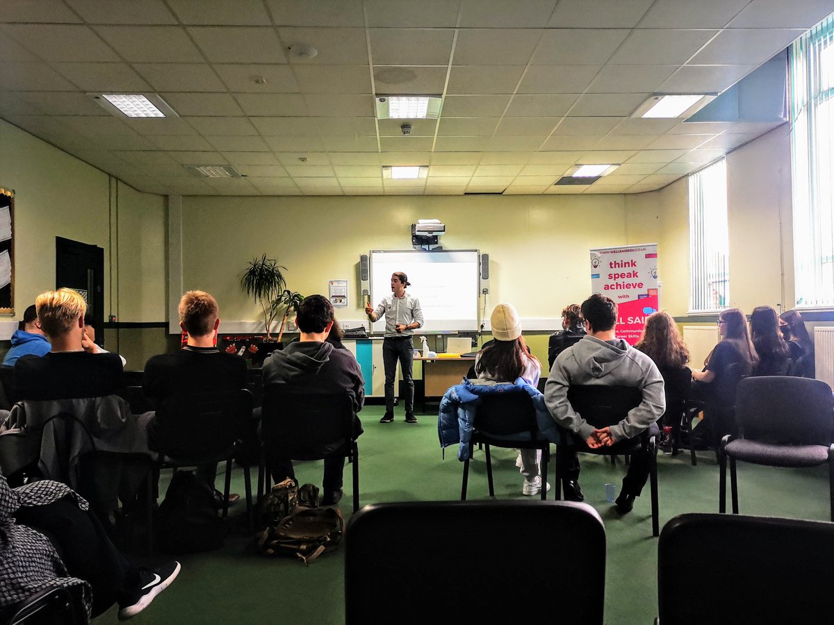 WellSaidEdu's tweet photo. It was a pleasure to be at @Oldershaw_AC yesterday delivering our Confident Communication Workshop as part of their 'Skills Employment Information Day'. A HUGE well done to every student, you pushed your comfort zone and spoke with passion and enthusiasm! #edutwitter #wellbeing https://t.co/WArRQputXp