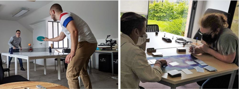 💥 Pas un temps pour une pétanque ? Pas de soucis, il y a toujours d'autres options pour jouer ensemble ! 🤗😃

#équipe #convivialité #bienetreautravail