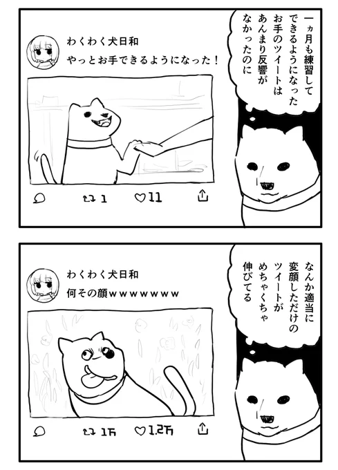 SNSに毒された犬 